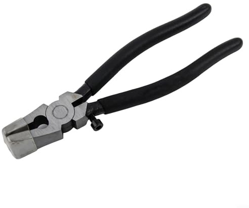 Flachnasen-Ziehzange Schmuckzange mit Einstellfunktion, geeignet zum Ziehen kleiner Nägel und zum Biegen weicher Drähte mit Konstruktion (schwarz)
