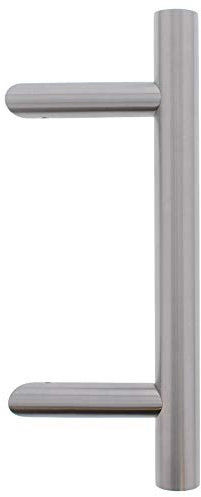 ToniTec Stossgriff Haustür Stangengriff Türgriff schräg 45° Edelstahl SYS1 inkl. Befestigungssystem 1000 mm