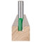 Trend CraftPro Straight Two Flute Router Cutter Bit, 1/2 Inch Shank, 12.7mm Cut Diameter & 25mm Cut Length, Tungsten Carbide Tipped, C021SX1/2TC