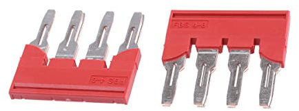 Phoenix Safe Contact Steckbrücke FBS 4-8, 10 Stück, 3030307, Rot, 8.2mm Rastermaß, 31.1mm Breite, 4 Polzahl, 7.450g Gewicht