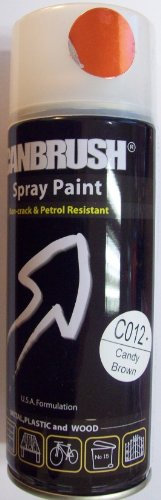 Canbrush Candy Foil Mirror Metallic Effect Spray Paint Auto DIY Colour Aerosol - Brown C012