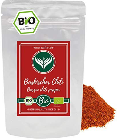Azafran BIO Baskischer Chili gemahlen aus Frankreich, Chili Pulver aus dem Baskenland 100g