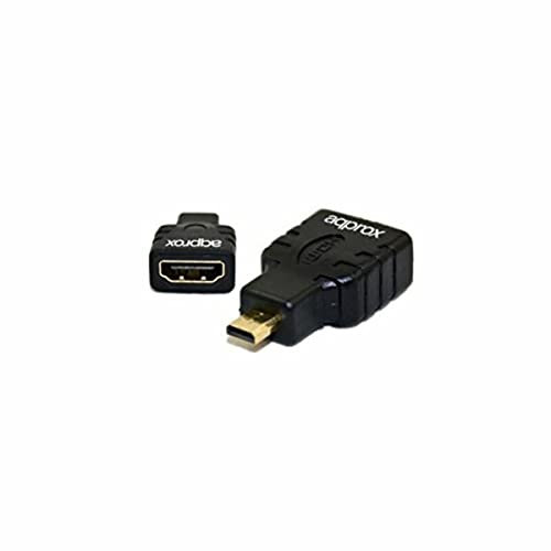Approx APPC19 - Adaptador HDMI a Micro HDMI, Color Negro