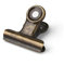 Piccole clip di bulldog in ottone antico, Coideal 30 pezzi clip di carta in metallo per borse, ufficio (bronzo, 22mm)
