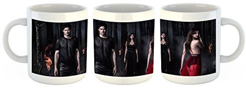 Unified Distribution The Vampire Diaries - Tasse mit Motiv Bedruckt, 300ml C-Henkel. Tolles Geschenk für Büro, Küche, Geburtstag, Ihre Neue Lieblingstasse zum Frühstück