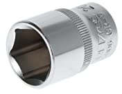 GEDORE red Douille, Entraînement 1/2 12,5 mm, 6 pans, Diamètre 20 mm, Outil, R610002006, Acier chromé