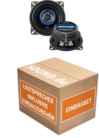 JUST SOUND best choice for caraudio Lautsprecher Boxen Autotek ATX-42 | 2-Wege 10cm Koax Lautsprecher 100mm Auto Einbauzubehör - Einbauset passend für Opel Agila A - justSOUND