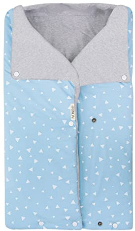 JYOKO Kids Fußsack für Kinderwagen, Footmuff (Blue Sparkles, Baumwolle)