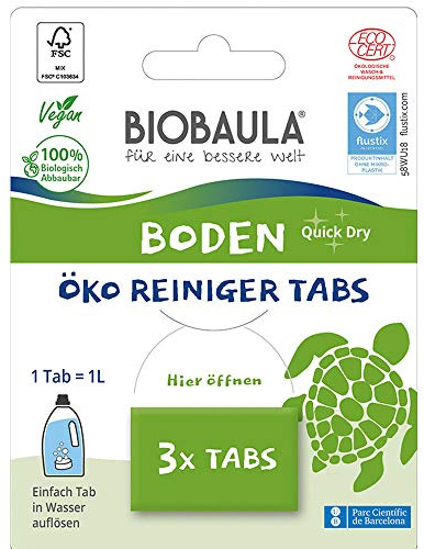 Aktion Frühjahrsputz BIOBAULA Boden Öko Reiniger Tabs