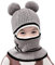 RUIXIB Baby Hüte Wintermütze mit Schal Strickmütze Ohren Schalmütze Warm Haube Kapuze Mütze Beanie Hut mit Niedlich Bommel Winter Schlupfmütze für Jungen Mädchen 2-6 Jahre