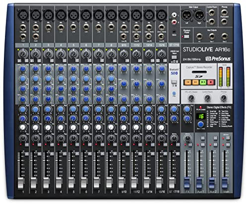 PreSonus StudioLive AR16c Analog Mixer with Studio One Pro Software