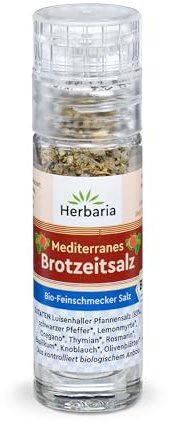 Herbaria Mediterranes Brotzeitsalz Mini-Mühle Bio (1 x 15 g)