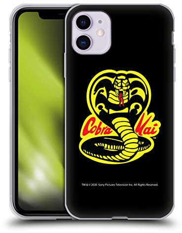 Head Case Designs Officially Licensed Cobra Kai Logo Graphics Soft Gel Case Compatible With Apple iPhone 11