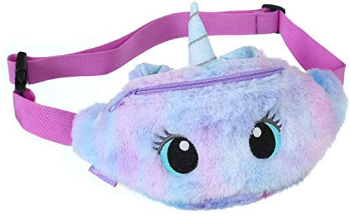 Laahoem Einhorn Bauchtasche Taillentasche Tie-Dye Hüfttasche Gürteltasche Schulterrucksack Cute Fanny Mädchen Gürtelpackung Big Eye Violet