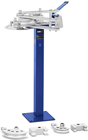 MSW Cintreuse Tube Manuelle Compacte Cintreuse Plieuse À Tuyau Fer Rond Coudeuse Sur pied MSW-TRB-300 (Angle De Cintrage 120°, 3 Matrices Rondes, Long Levier, Acier Au Carbone)