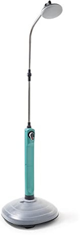 G.F. SRL Doccia Solare Sunny NIAGARA, da Giardino per Piscina, per Esterno, ideale anche in Vacanza e Campeggio, con Miscelatore per acqua calda e fredda, con ampio soffione, colore Azzurro, 50