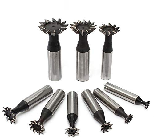 Schaftfräser, 14 mm x 60 °, Schwalbenschwanz-Rillenschneider, HSS, gerader Schaft, Schwalbenschwanz-Schlitzfräser, Schaftfräser, CNC-Bit