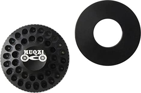 SM SunniMix Bike Deluxe Federgabel Ventilkappe Ultraleichte MTB Vorderradgabel Ventildeckel Aluminiumlegierung Abdeckung, Schwarz, 24,3 mm