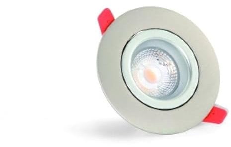 DOTLUX LED-Downlight CIRCLEmini 2700K 6,5W Gehäuse: Edelstahl Design - Sehr geringe Einbautiefe -