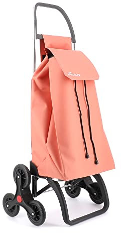Einkaufstrolley Rolser Saquet LN 6 Räder Treppensteiger - Coral