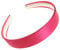 Serre-tête flexible en satin de 2,5 cm de large (rose fuchsia)