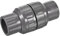 sourcing map Rückschlagventile Inline Slip End Spring Schlauchverbinder für Wassertank Pumpe 32mm ID, PVC Grau