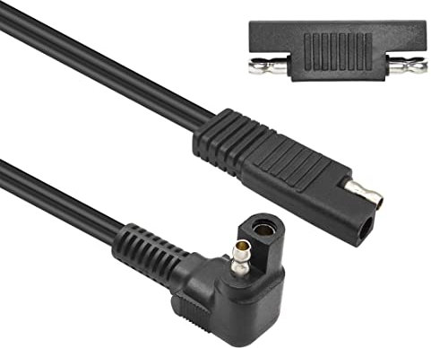 SAE-Verlängerungskabel, 1 m, 12 AWG, 90 Grad, SAE auf SAE, Power, Automobil-Schnelltrenn-Kabelbaum-Stecker, YACSEJAO