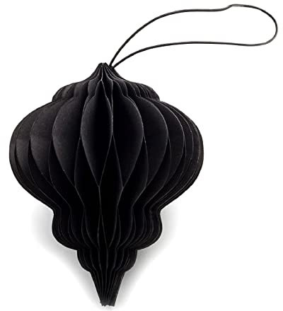 Nordstjerne Christbaumschmuck Papier Juwel Schwarz