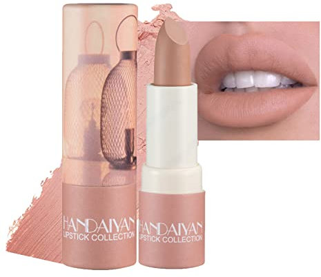 Lipstick Nude Lip Gloss Matte Lipstick Long Lasting Nude Velvet, Up to 12 Hour Wear, Waterproof Non Drying for Girls Women (#02)