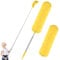 Newliton - Plumero para limpiar ventilador de techo alto, plumero de microfibra con poste de extensión telescópico de 30 a 100 pulgadas, plumero largo extensible para el hogar, coche, muebles,
