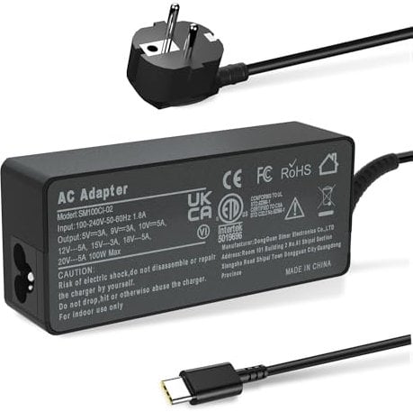 Laptop Ladekabel 100W USB C Ladegerät für MacBook Lenovo HP Asus Acer MSI Dell Computer Tablet Ladegeräte Adapter Typ C