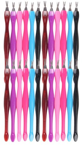 FRCOLOR 1 Set 48Pcs Peaux Mortes Coupe-Ongles Fourche Dissolvant Pour Ongles Outils De Pédicure Outil De Manucure Outils De Pédicure Ongle Manucure Poussoirs Dissolvant De Cuticules Peau