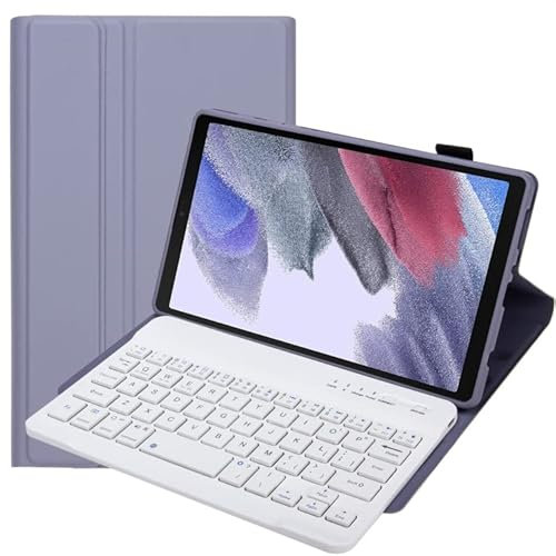 Accessoires de Tablette A220 Candy Color TPU Étui en Cuir Clavier Bluetooth détachable avec Support pour Samsung Galaxy Tab A7 Lite 8.7 T220 / T225