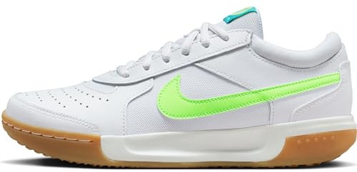Nike Damen Court Air Zoom Lite 3 Sneaker, Weiß Lime Blast Teal Nebula, 38 EU