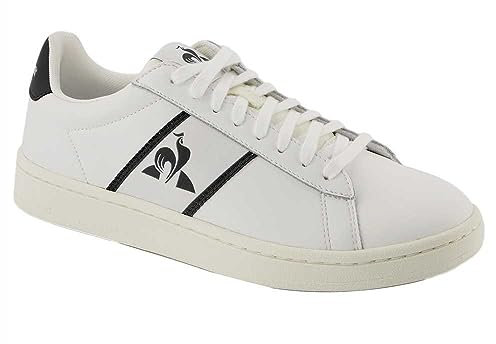Le Coq Sportif Unisex Classic Soft Sneaker, Weiß/Schwarz (Optical White Black), 44 EU