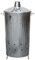 simpa 180L XXL Strong Tough Galvanised Metal Incinerator & Locking Lid 107cm (H) x 64cm (W) x 52cm (Dia)