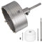 sourcing map Sega a tazza per calcestruzzo, diametro 125 mm, con punta in carburo, codolo rotondo, per calcestruzzo, cemento, mattoni, pietra, muri