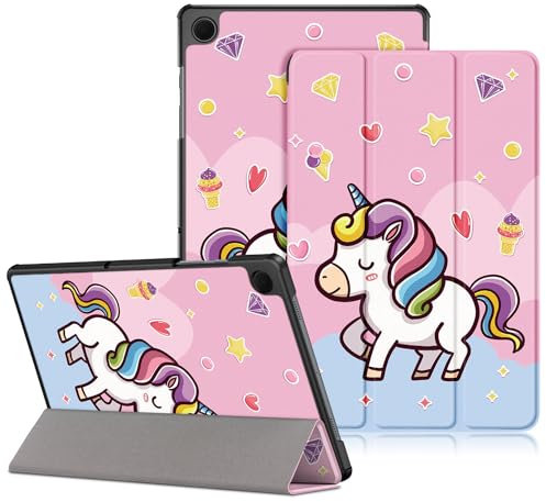 DINGGUAGUA Funda para Tablet Samsung Galaxy Tab A9 Plus 11 Pulgadas SM-X210/X216/X218,Ultra Delgado Tablet Estuche con Función de Soporte,Unicornio