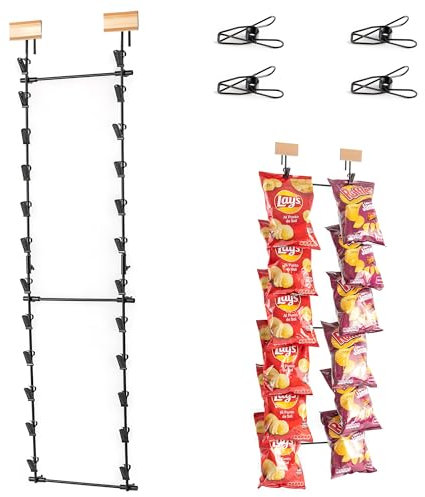 ODOXIA Kartoffelchips Display zum Hängen | Hängender Ausstellungsstand für salzige und süße Snacks | Süßigkeitenständer zum Aufhängen Chips rack hanging