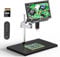TOMLOV TM4K Max Microscopio Digitale 4K HDMI da 10,1, Lente da 52MP con Braccio Rotante a 360° per Saldatura Elettronica Professionale, Ingrandimento 2000X LCD, con Luce Regolabile, PC/TV, 64GB