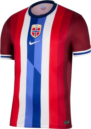 Nike Herren Norway Dri-fit Stadium JSY Short-Sleeve Home Top, Team Red/Blue Void/White, XL EU