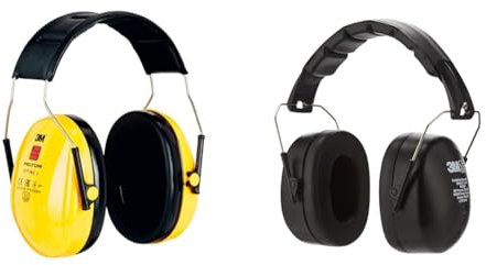 3M Peltor Casque Antibruit Optime™ I H510A-401-GU Jaune - Serre-tête, 30.4 dB & 3M Casque Antibruit Pliable 90563E, Protection Auditive Confortable pour Travailleurs Industriels, Unisex-Adultes