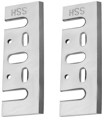 Be In Your Mind 2 Pièces Lames de Raboteuse HSS de Remplacement Lame de Raboteuse pour Le Travail Du Bois Compatible avec DeWalt N556874 DCP580 Compatible avec Makita 1001 1100 1125