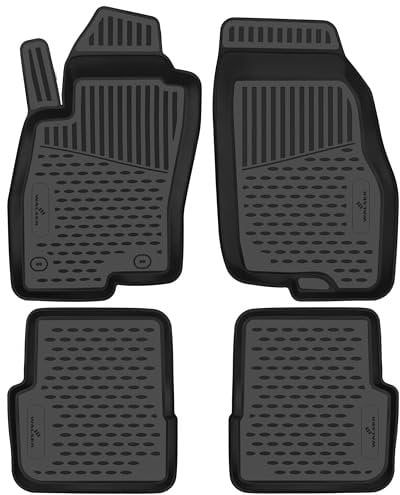 Walser XTR Gummi Fussmatten Auto für FIAT Punto (199) 01/2012-2017, 100% passgenaue Auto Fußmatten, robuste Universal Fußmatte Auto, Gummimatten Auto, Auto Fussmatten Gummi