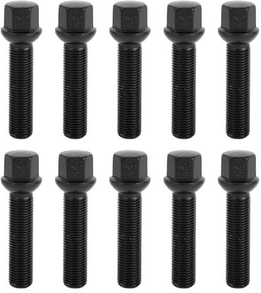 TUCKBOLD 20 Stück Radschrauben Radbolzen M14x1,5mm,55mm Schaftlänge Verlängerte Bolzen für Porsche 911 Boxster Cayenne für VW Amarok Multivan Touareg Transporter Bus