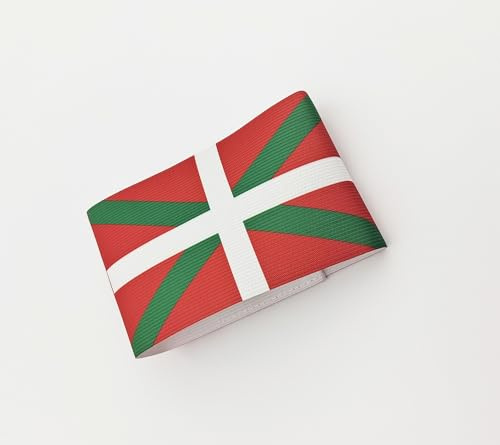 Pandiui23 Brazaletes Bandera de capitán de fútbol, ​​brazaletes de capitán de fútbol, ​​brazaletes de capitán de fútbol elásticos Ajustables (1, Euskadi, 8x30 cm)
