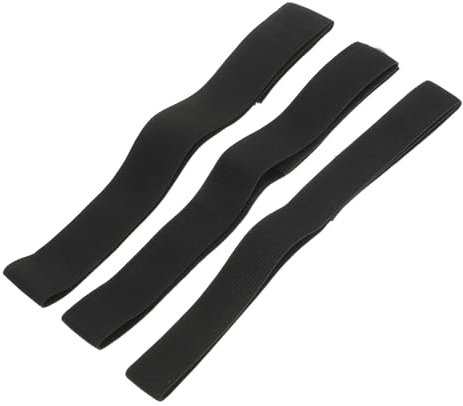 DRESSOOS 3piezas Bandas Elásticas Para Pelucas Unidades Cubiertas Negras Fácil Práctica y
