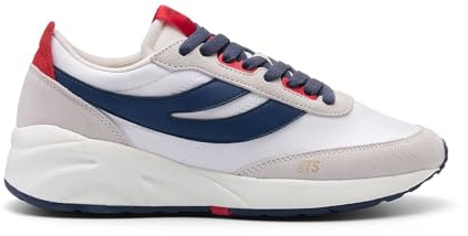 Superga - 9TS Slim Adult Training Shoes, White, ivory, navy blue, red, 5 UK