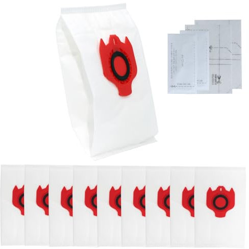 Lot de 10 Sacs Aspirateur pour Miele FJM – Convient aux Modèles Compact C1, Compact C2, Complete C1,S2 S3 S4 S5 S6 S7 | Hyclean 3D Efficiency