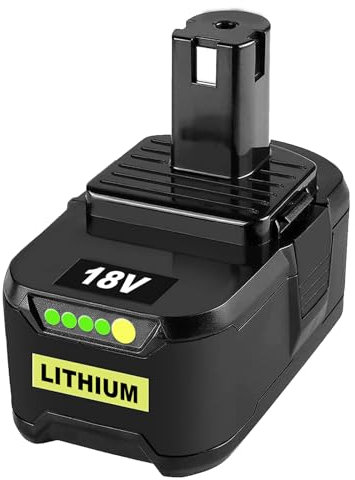 1 Stück 8.0Ah Ersatzakku für Ryobi 18V Akku P108 Li-ion 8000mAh für Ryobi RB18L50 RB18L40 RB18L25 BPL1820 P104 P105 P107 Werkzeugen mit LED-Anzeige (1Pcs 8.0Ah)
